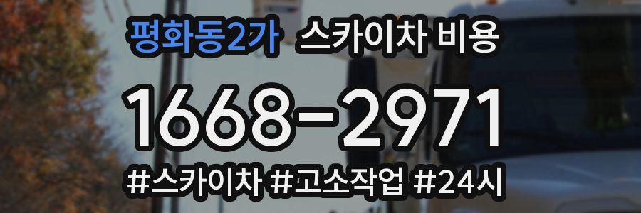 평화동2가 스카이차 비용