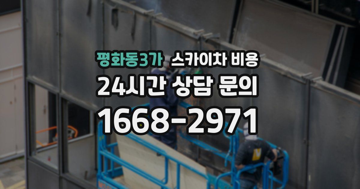 평화동3가 스카이차 비용