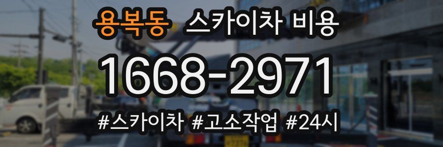 용복동 스카이차 비용