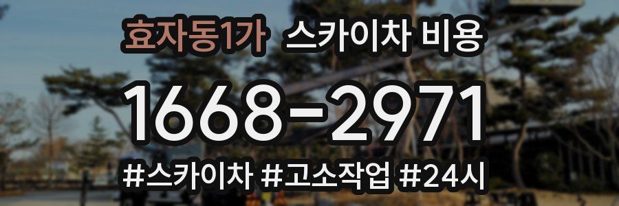 효자동1가 스카이차 비용