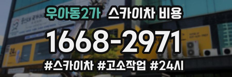 우아동2가 스카이차 비용