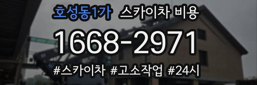 호성동1가 스카이차 비용