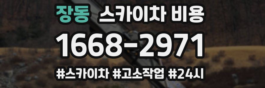 장동 스카이차 비용