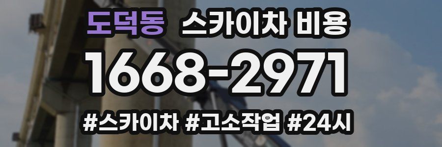 도덕동 스카이차 비용