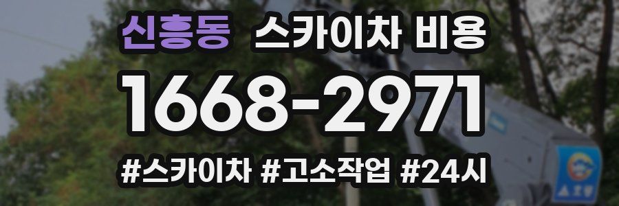 신흥동 스카이차 비용