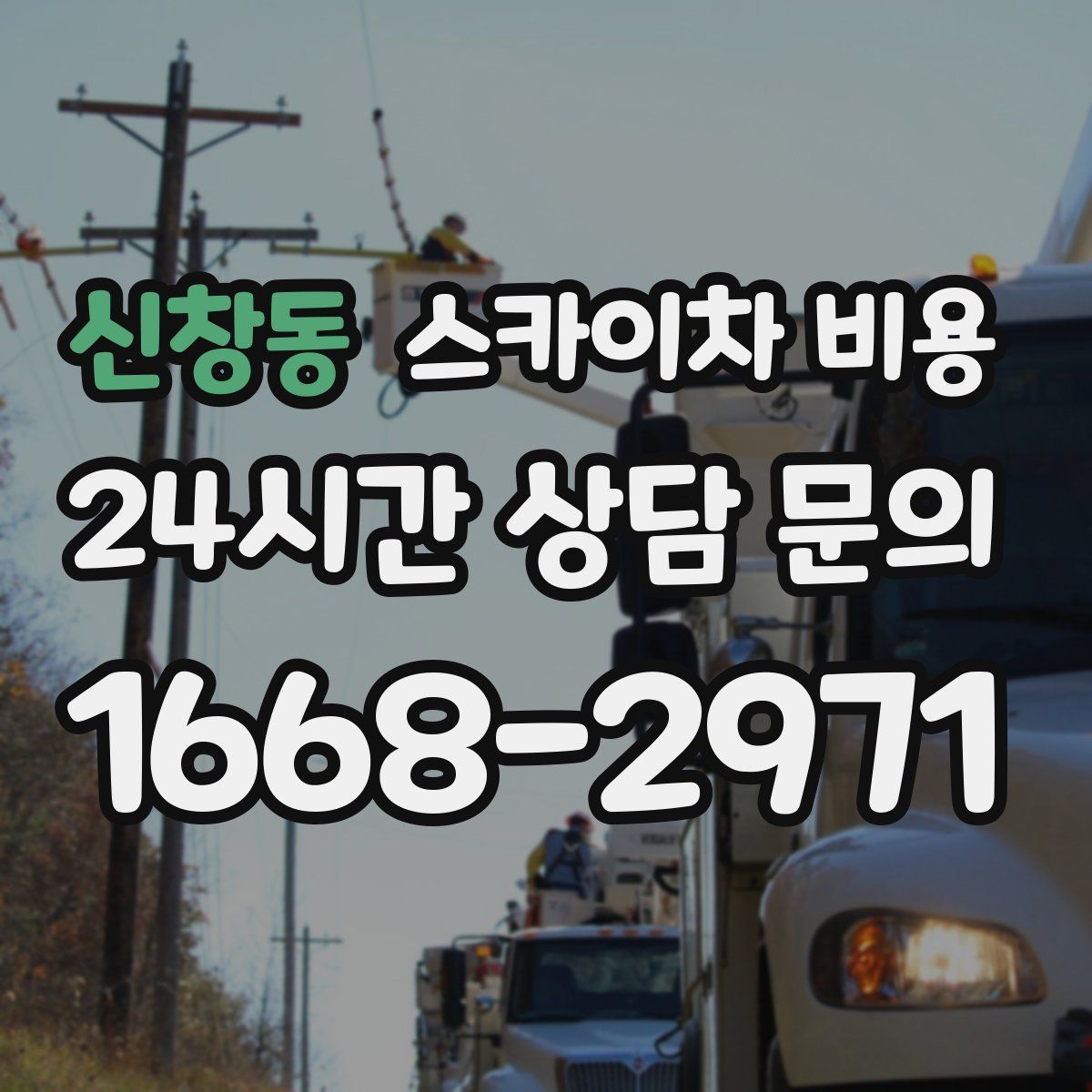 신창동 스카이차 비용