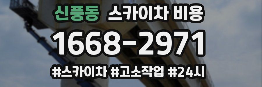 신풍동 스카이차 비용