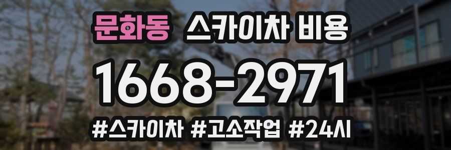 문화동 스카이차 비용