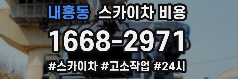 내흥동 스카이차 비용