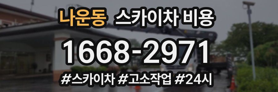 나운동 스카이차 비용