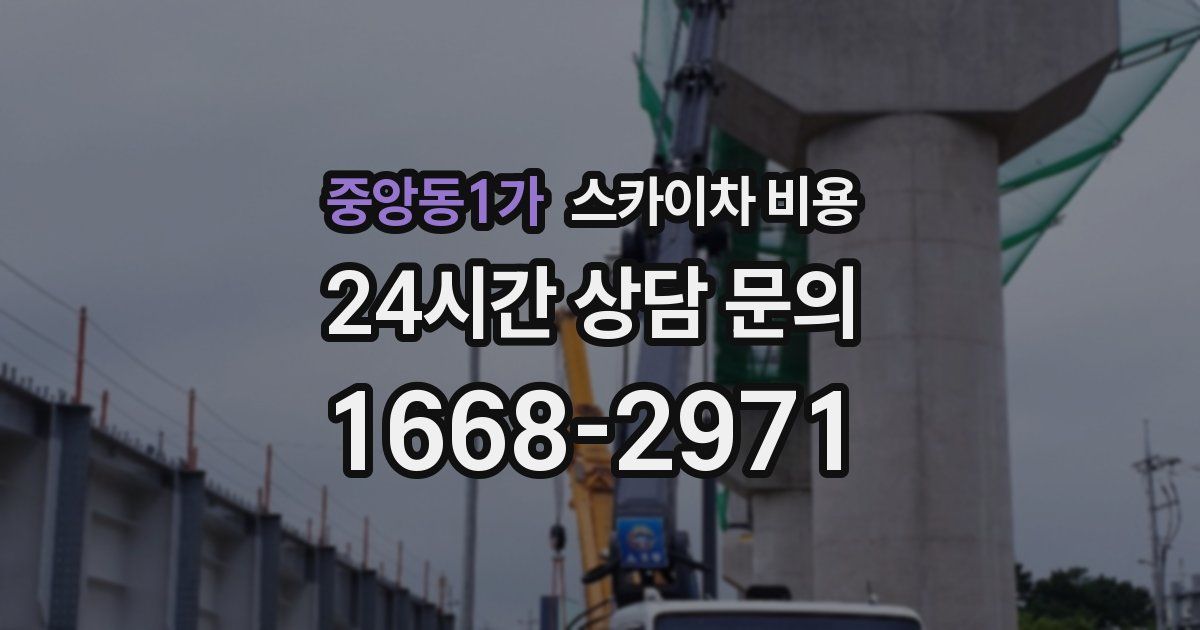 중앙동1가 스카이차 비용