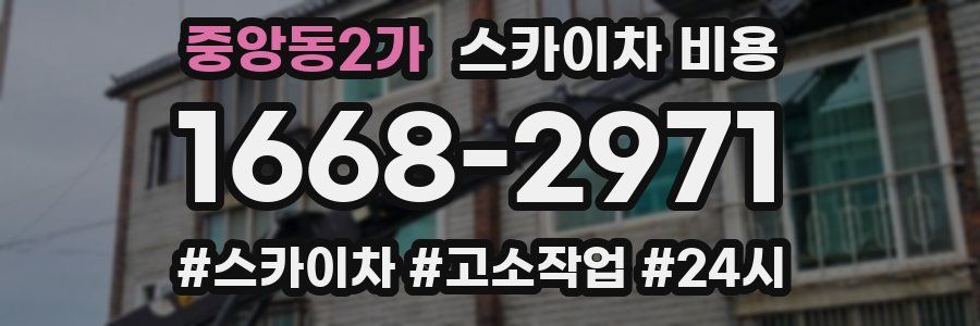 중앙동2가 스카이차 비용