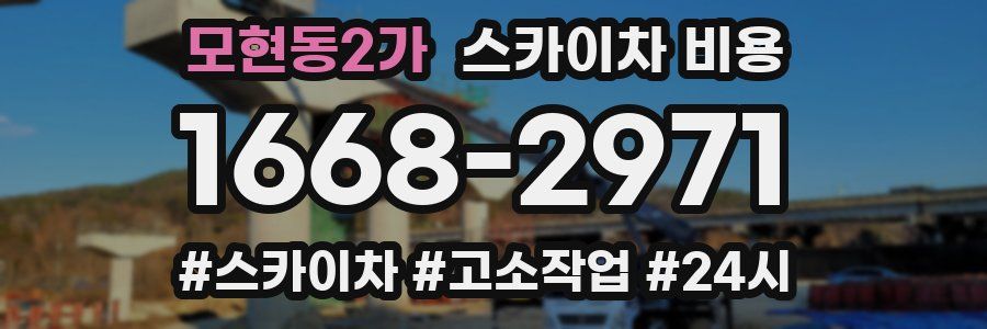 모현동2가 스카이차 비용
