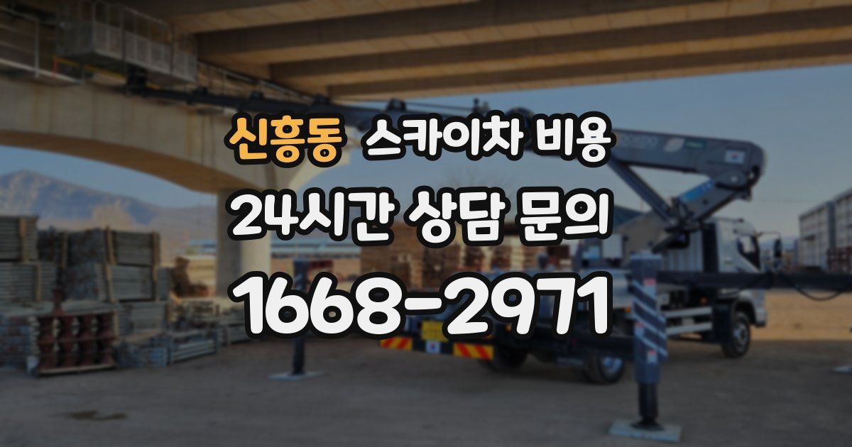 신흥동 스카이차 비용