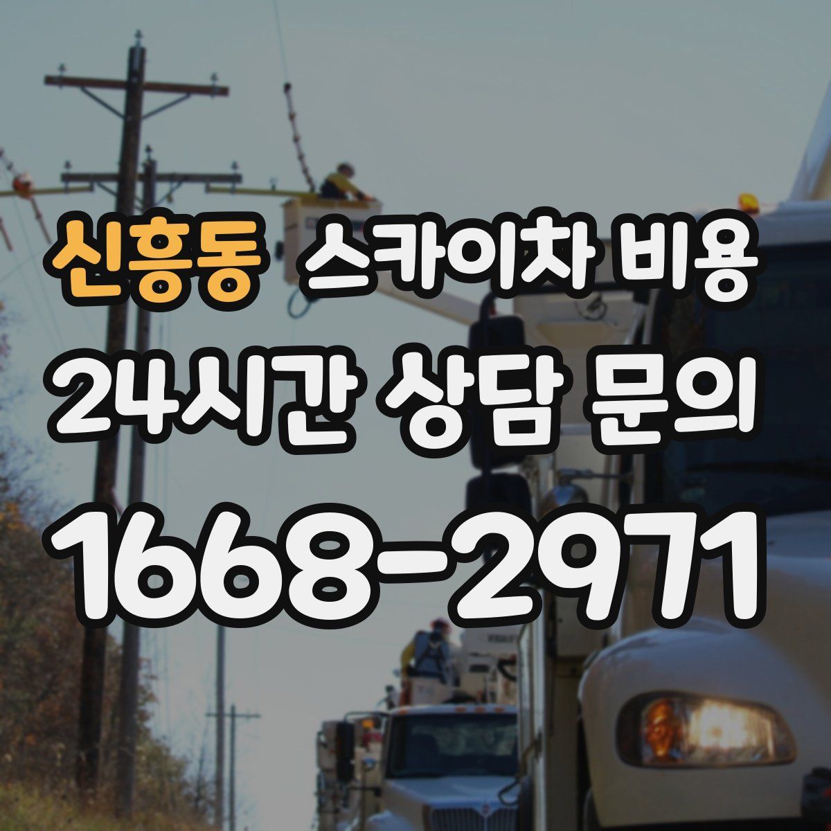 신흥동 스카이차 비용