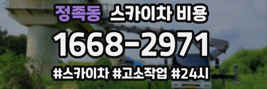 정족동 스카이차 비용