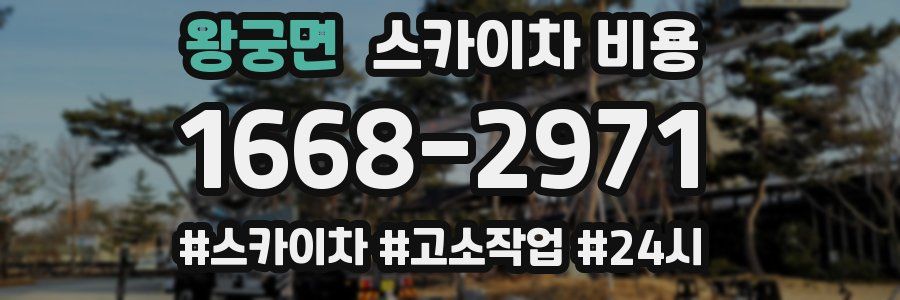 왕궁면 스카이차 비용