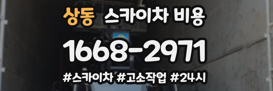 상동 스카이차 비용