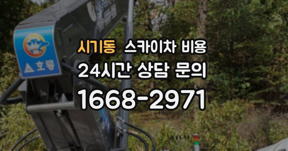 시기동 스카이차 비용