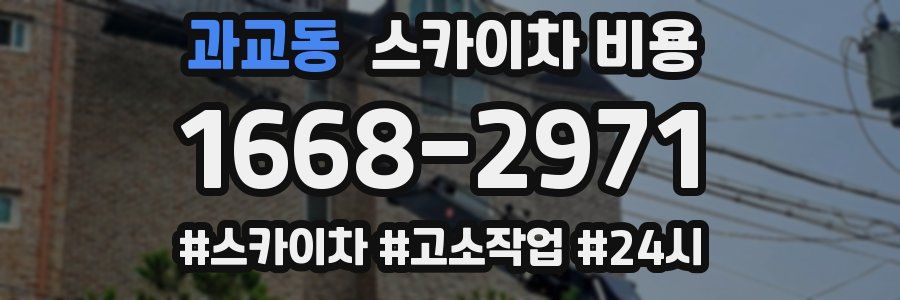 과교동 스카이차 비용