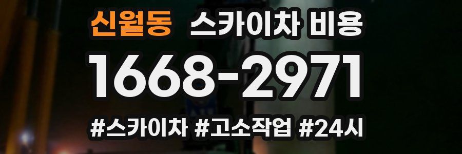 신월동 스카이차 비용