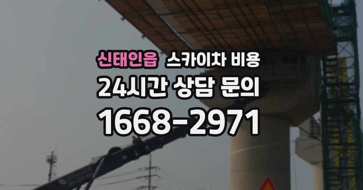 신태인읍 스카이차 비용