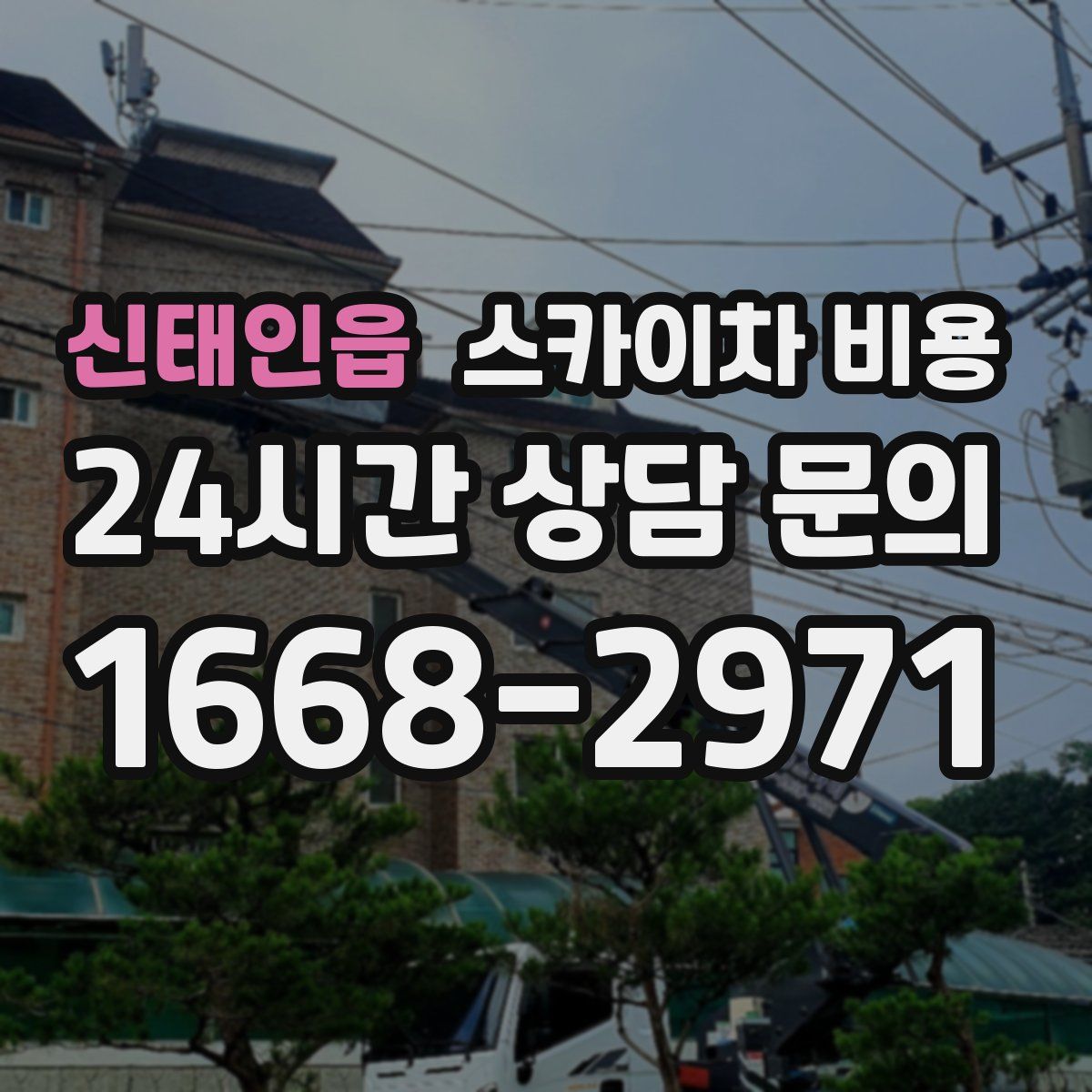 신태인읍 스카이차 비용