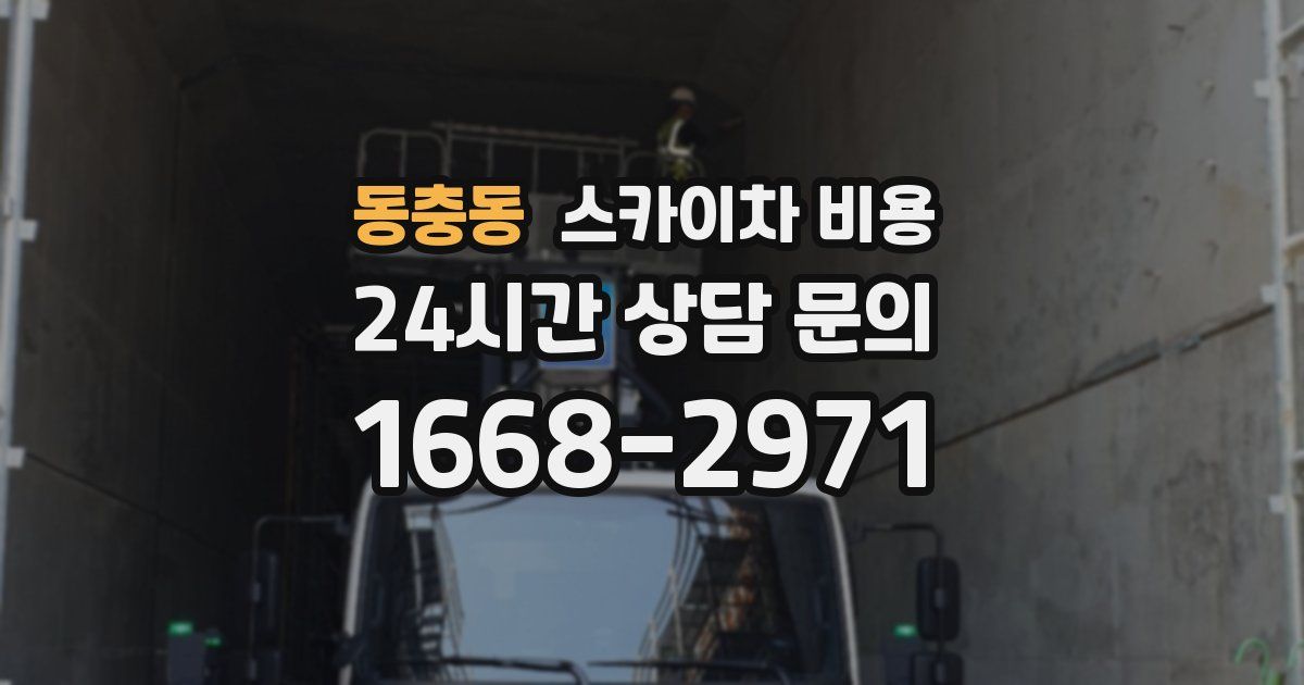 동충동 스카이차 비용