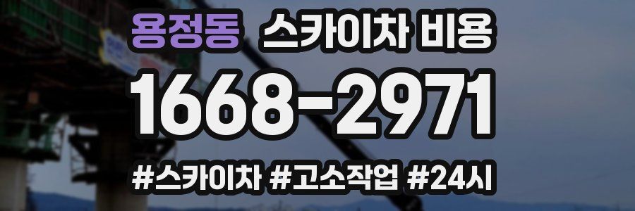 용정동 스카이차 비용