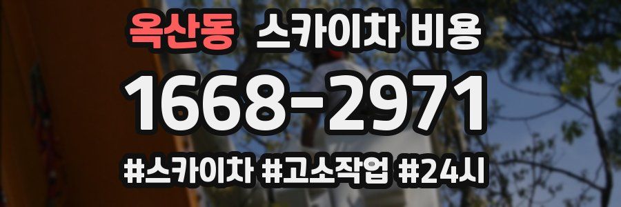 옥산동 스카이차 비용