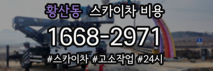 황산동 스카이차 비용