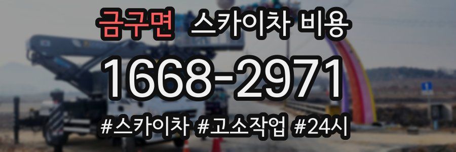 금구면 스카이차 비용