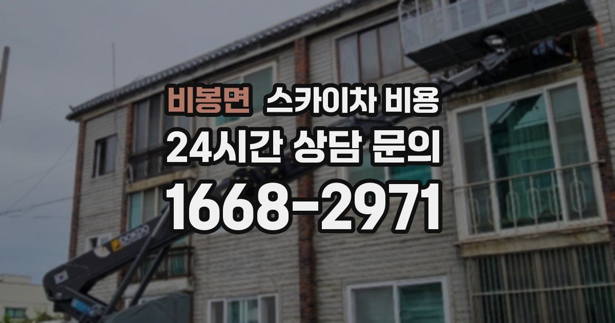 비봉면 스카이차 비용