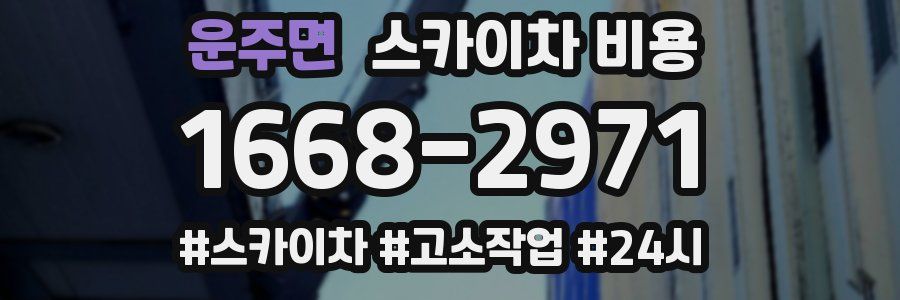 운주면 스카이차 비용