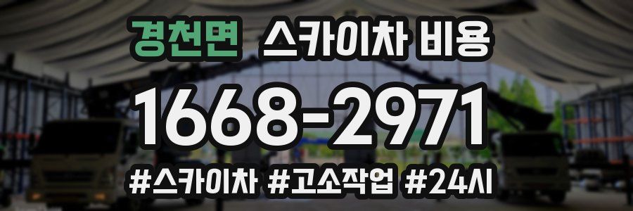 경천면 스카이차 비용