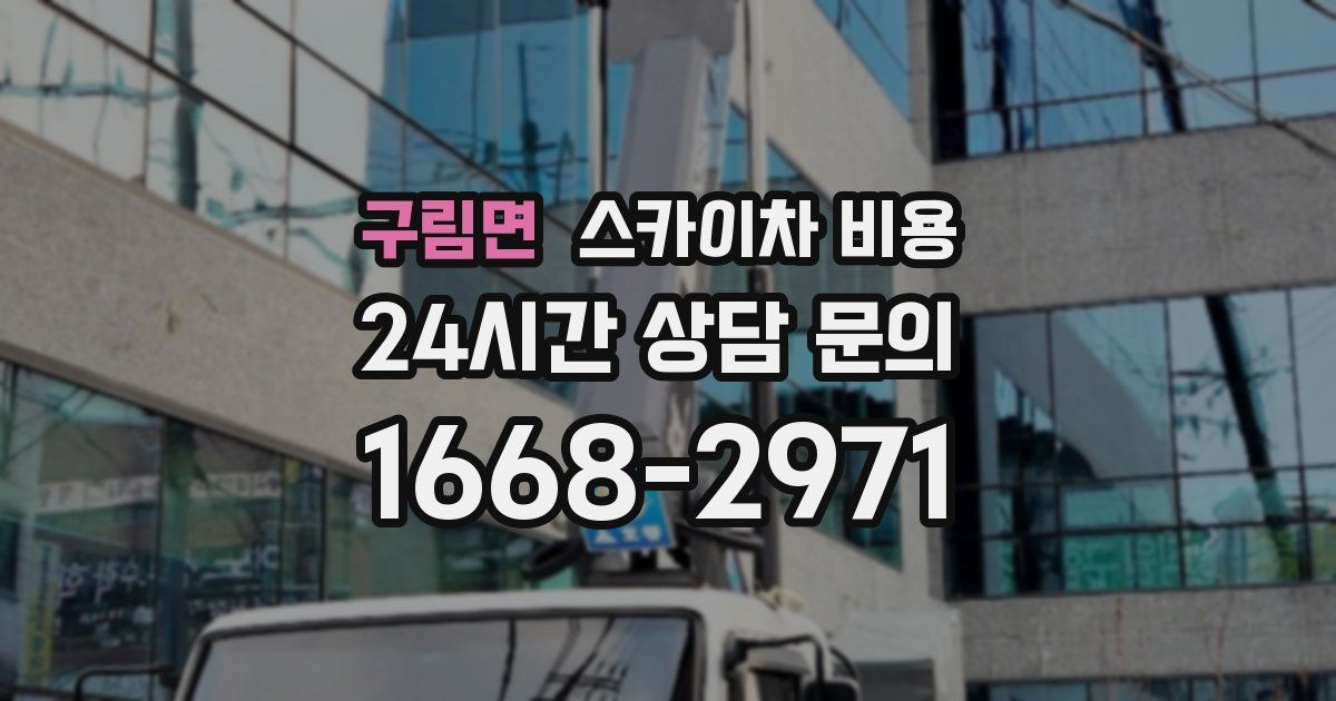 구림면 스카이차 비용