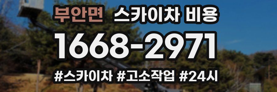 부안면 스카이차 비용