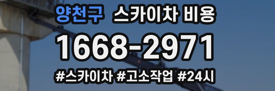 양천구 스카이차 비용