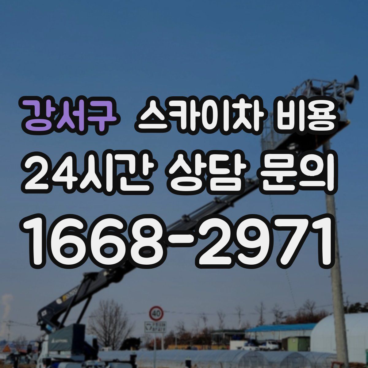 강서구 스카이차 비용