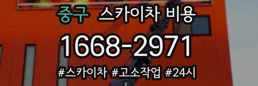 중구 스카이차 비용