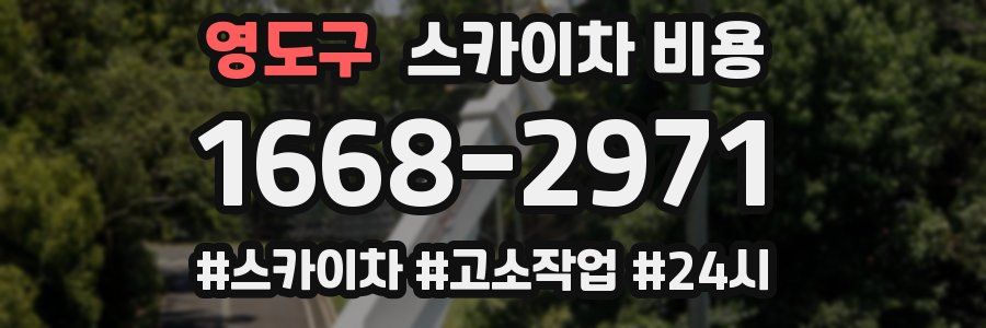 영도구 스카이차 비용