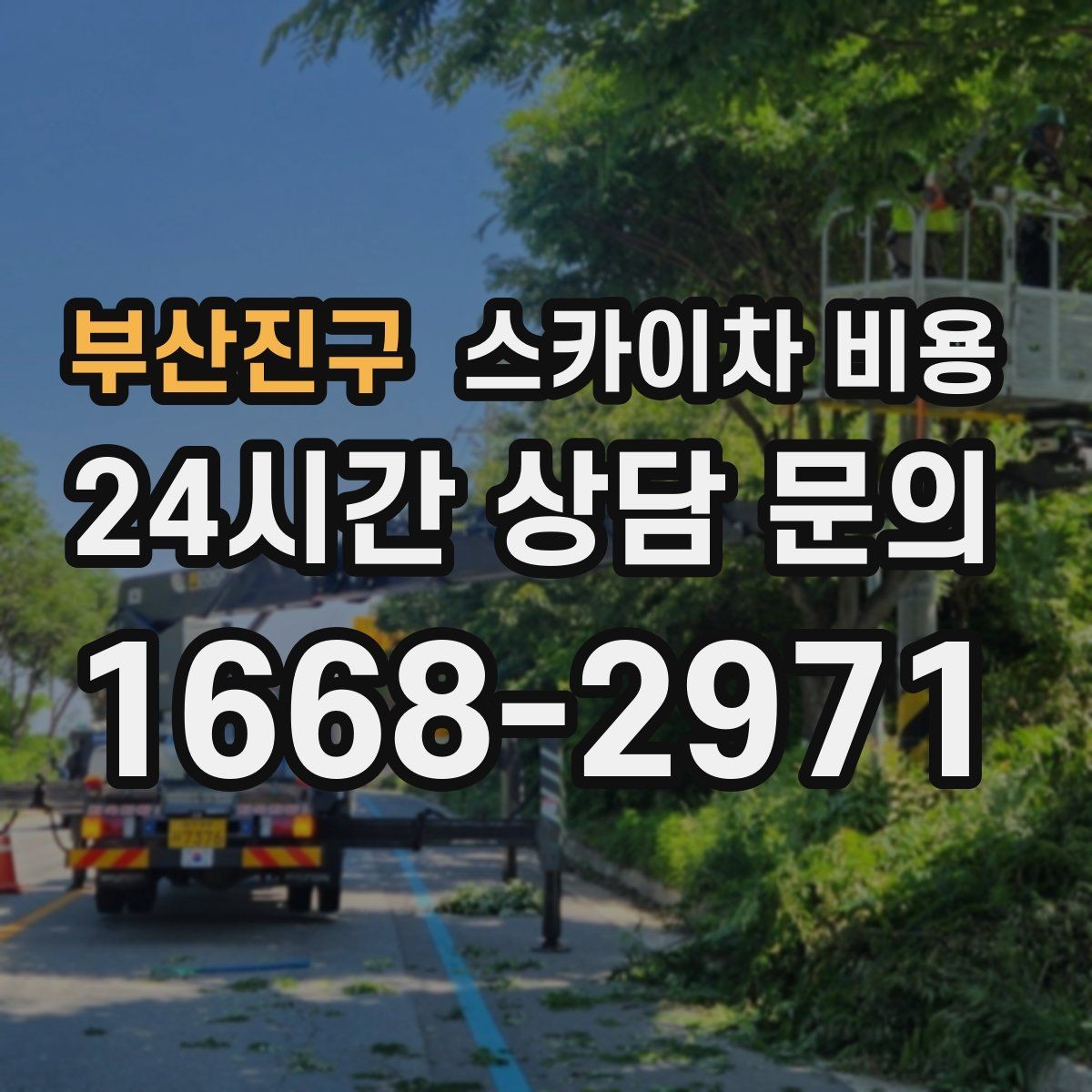 부산진구 스카이차 비용 통신선 처짐 정리 작업은 얼마나 걸릴까