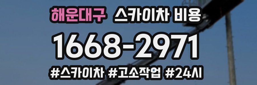 해운대구 스카이차 비용