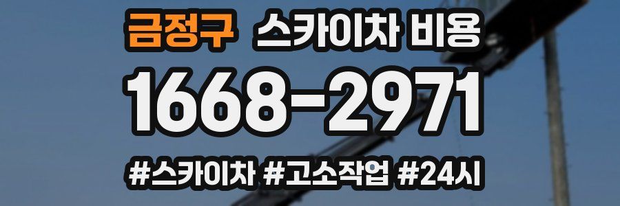 금정구 스카이차 비용