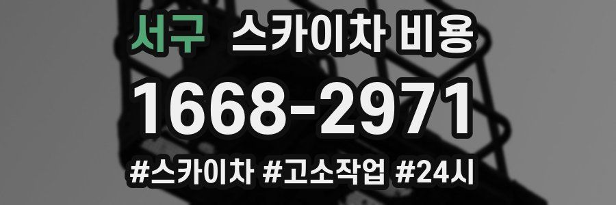 서구 스카이차 비용