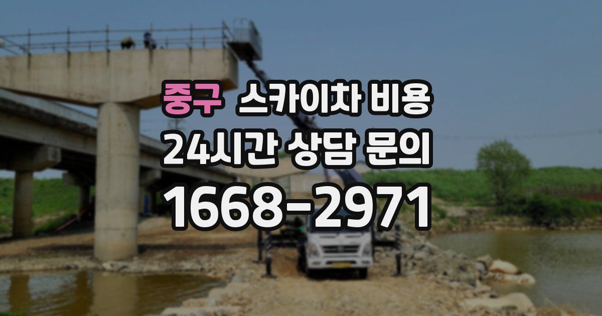 중구 스카이차 비용