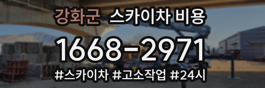 강화군 스카이차 비용