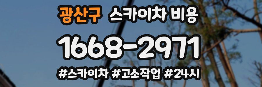 광산구 스카이차 비용