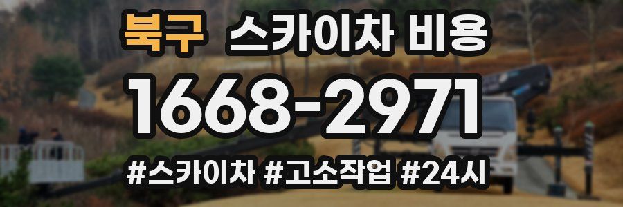 북구 스카이차 비용