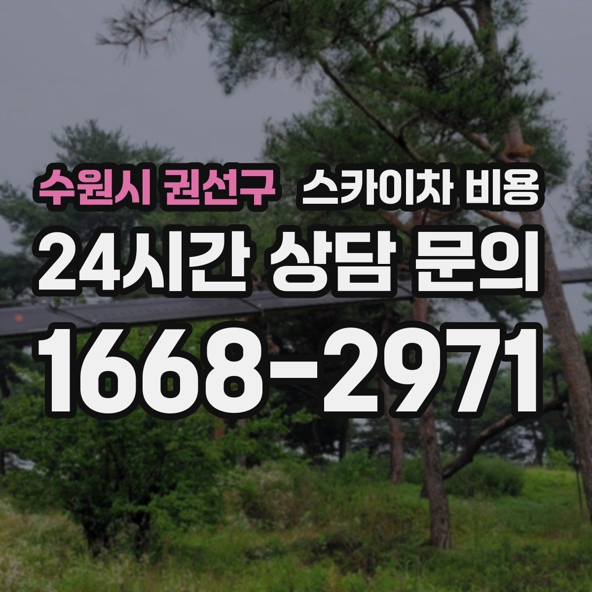 수원시 권선구 스카이차 비용 우천·강풍 시 일정이 바뀌면 어떻게 될까